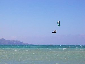 Kite-surfing in Socotra